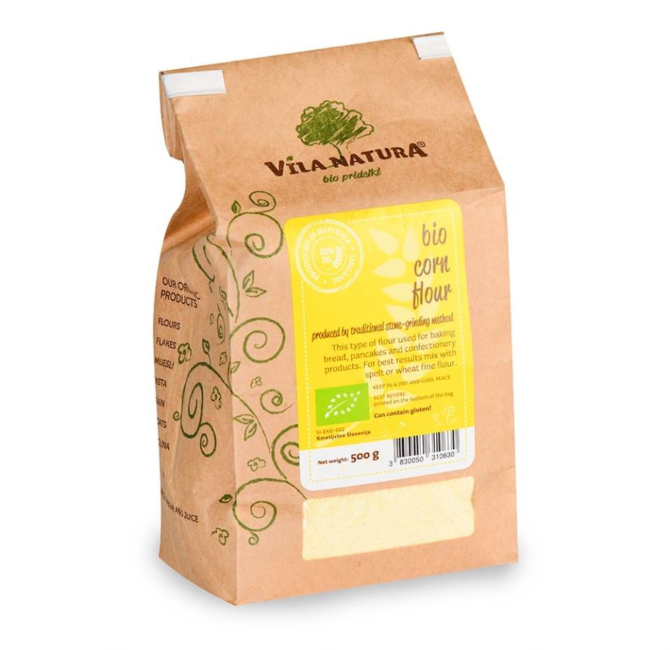 

Мука кукурузная Vila Natura мелкого помола, 500г