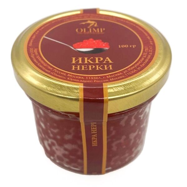 Икра лососевая Олимп зернистая нерки 100г, Россия