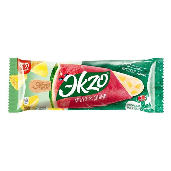 Мороженое молочное Экzo Арбуз-дыня 70 г