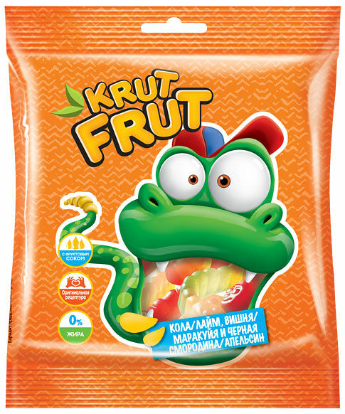 Мармелад жевательный крутфрут 70 г змейка