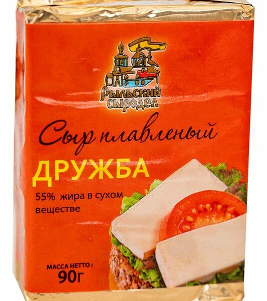 Сыр плавленый Рыльский Сыродел Дружба 55%, 90г