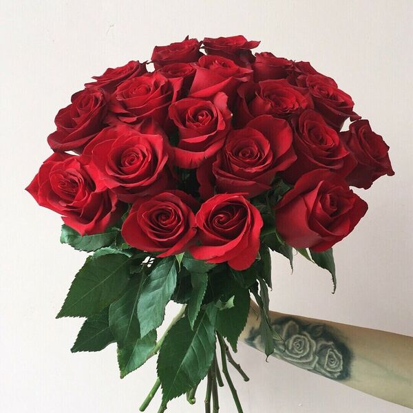 Букет из 19 красных роз