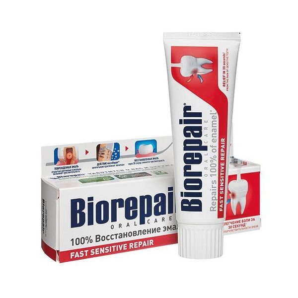 Biorepair Fast Sensitive Паста зубная 75 мл
