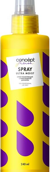 Спрей для волос Concept Fusion Ultra Moist увлажняющий с термозащитой 240мл
