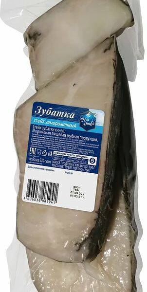 Стейк Fish House зубатки синей замороженный 800г