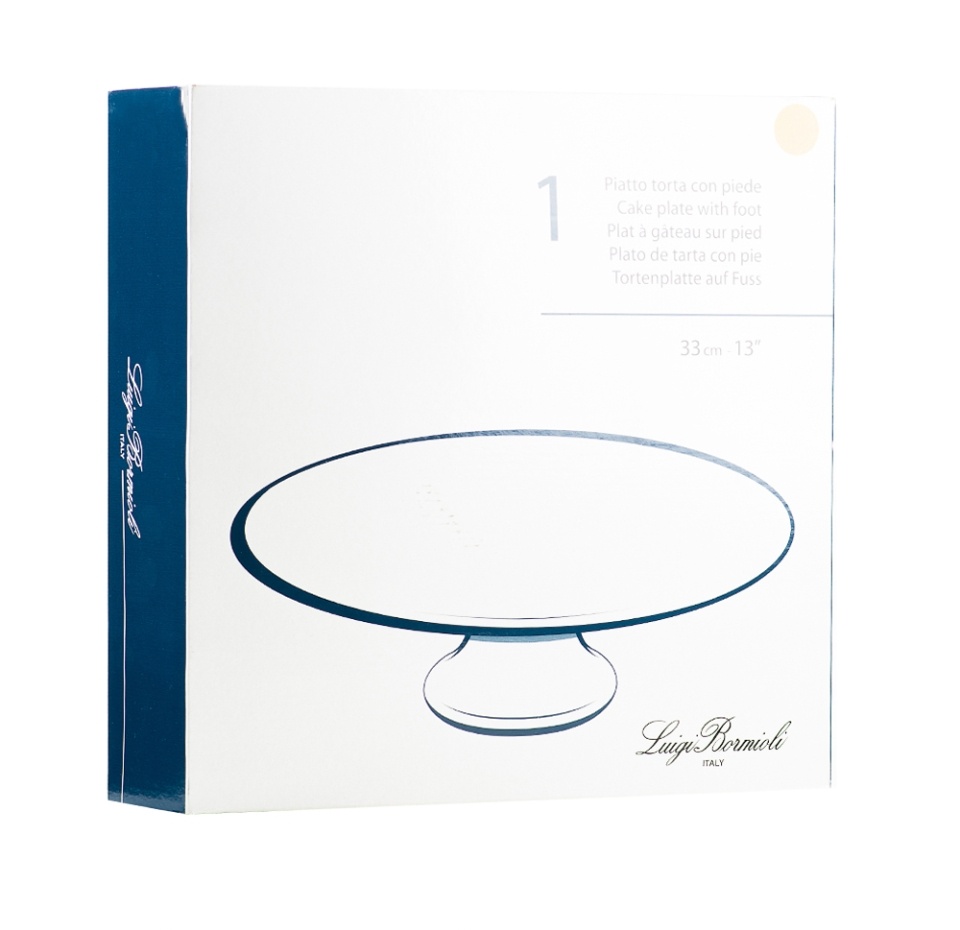 

Тарелка Luigi Bormioli для торта на ножке золото Glitter Oro 33 cм, 1 шт.