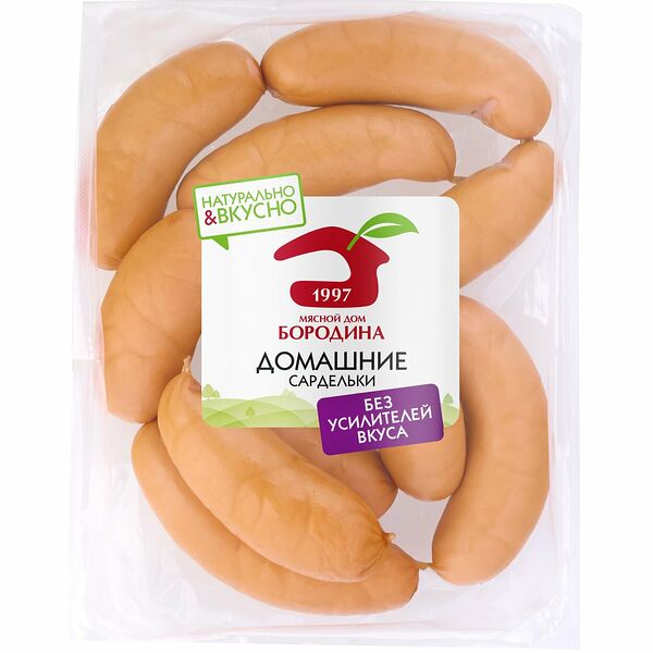 Сардельки Мясной Дом Бородина Домашние