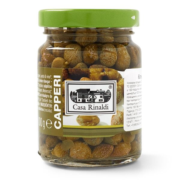 Каперсы Casa Rinaldi в винном уксусе консервированные