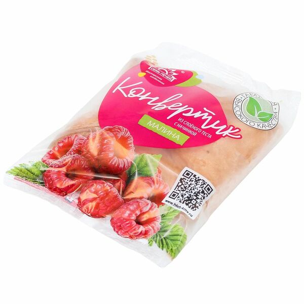 Конвертик Семь Печей Малина из слоеного теста с начинкой 80 г