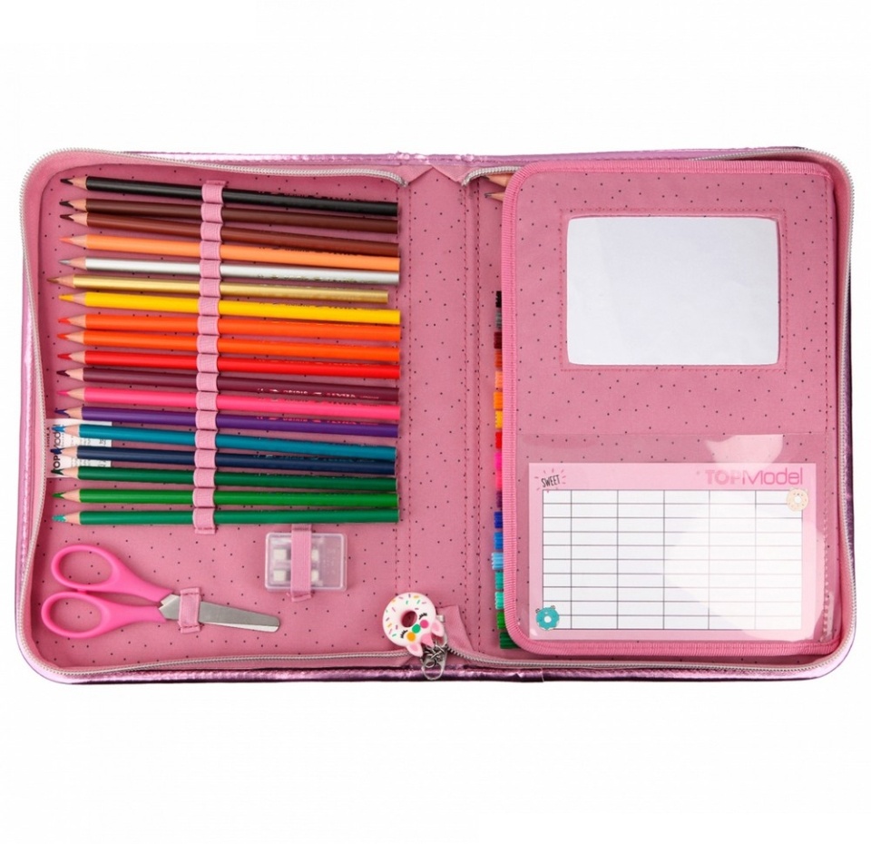 

Пенал Depesche Candy Cake TOPModel XXL с набором канцелярских принадлежностей