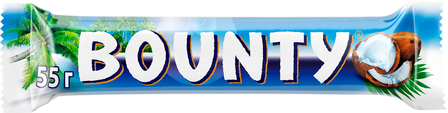 

Батончик Bounty 2шт*27.5г