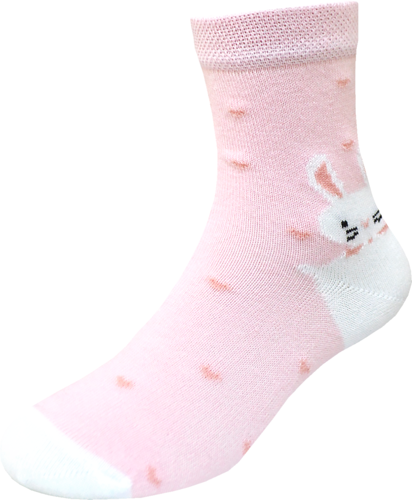 

Носки детские НОСИК Roly-poly р. 14–16 зайчик, розовые, Арт. 8С988