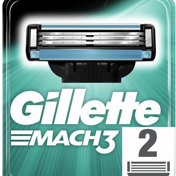 Кассеты для бритья Gillette Mach 3, 2шт
