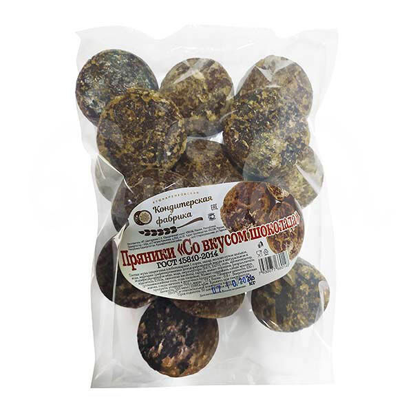 Пряники Кушнаренковская КФ 500гр Шоколад ГОСТ пакет