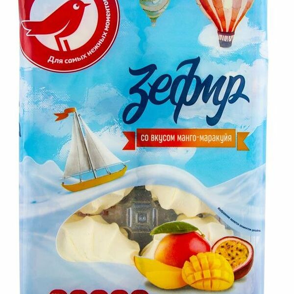 Зефир Ашан Красная птица манго и маракуйя