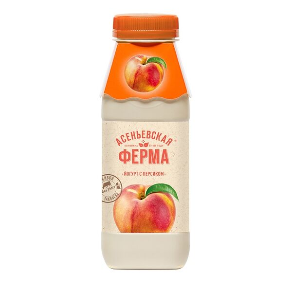 Йогурт Асеньевская ферма с персиком 1.5% 330 г