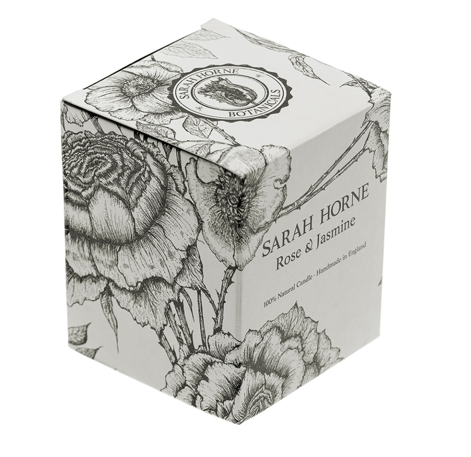 

Свеча Sarah Horne Botanicals Rose & Jasmine в керамическом стакане, 200 мл 1 шт