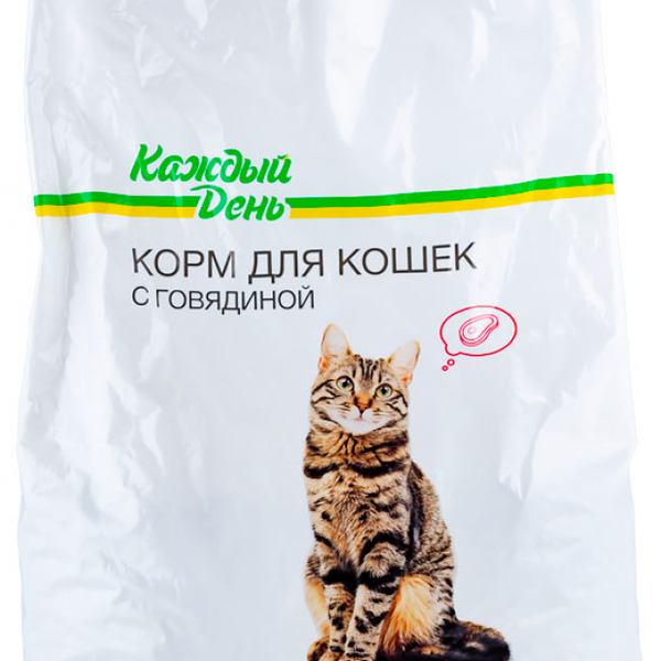 Корм сухой для кошек Каждый день с говядиной