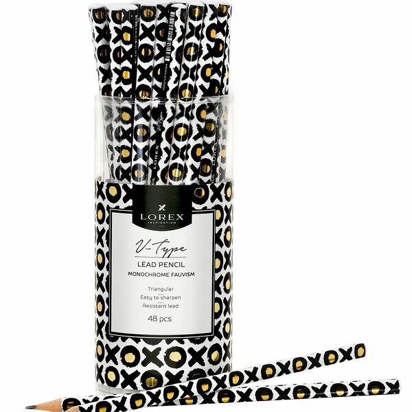 Карандаш чернографит дерев заточ Lorex V-Type