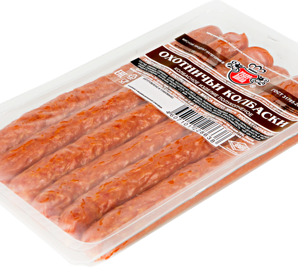 Колбаски Велес Охотничьи полукопченые