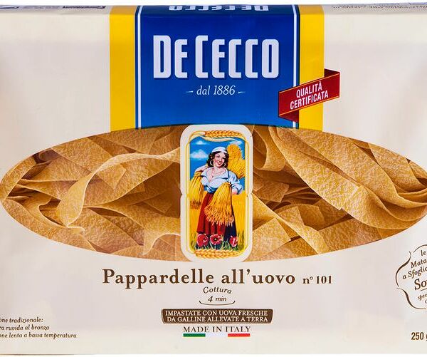 Макароны De cecco Pappardelle alluovo n.101, 250г