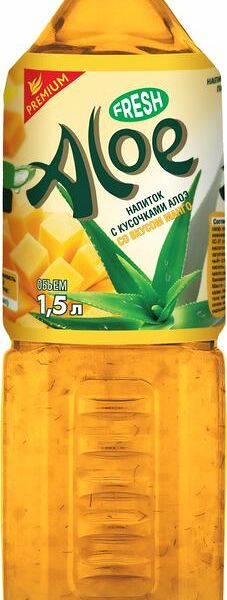Напиток Fresh Aloe с кусочками алоэ со вкусом манго негазированный 1.5 л
