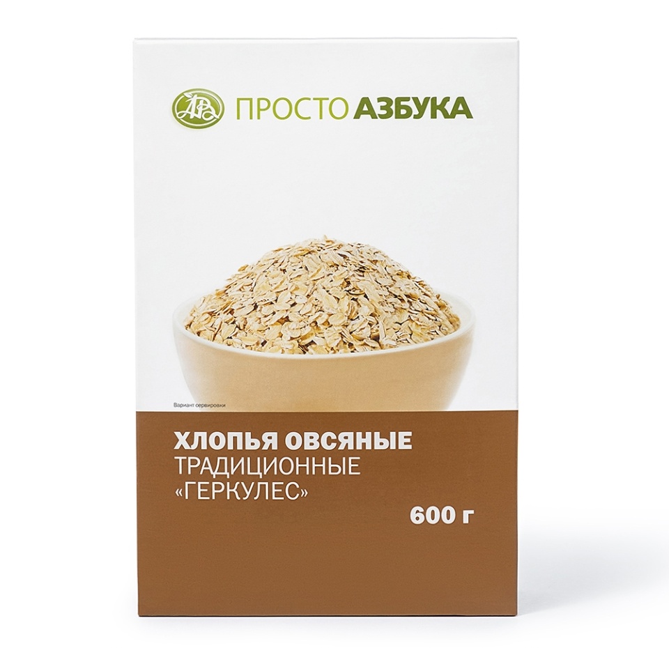 

Хлопья «Просто Азбука» овсяные 600 г, Россия
