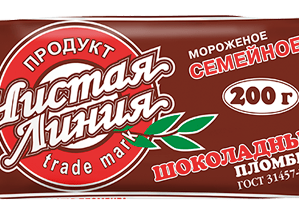 Мороженое пломбир Чистая Линия Шоколадный