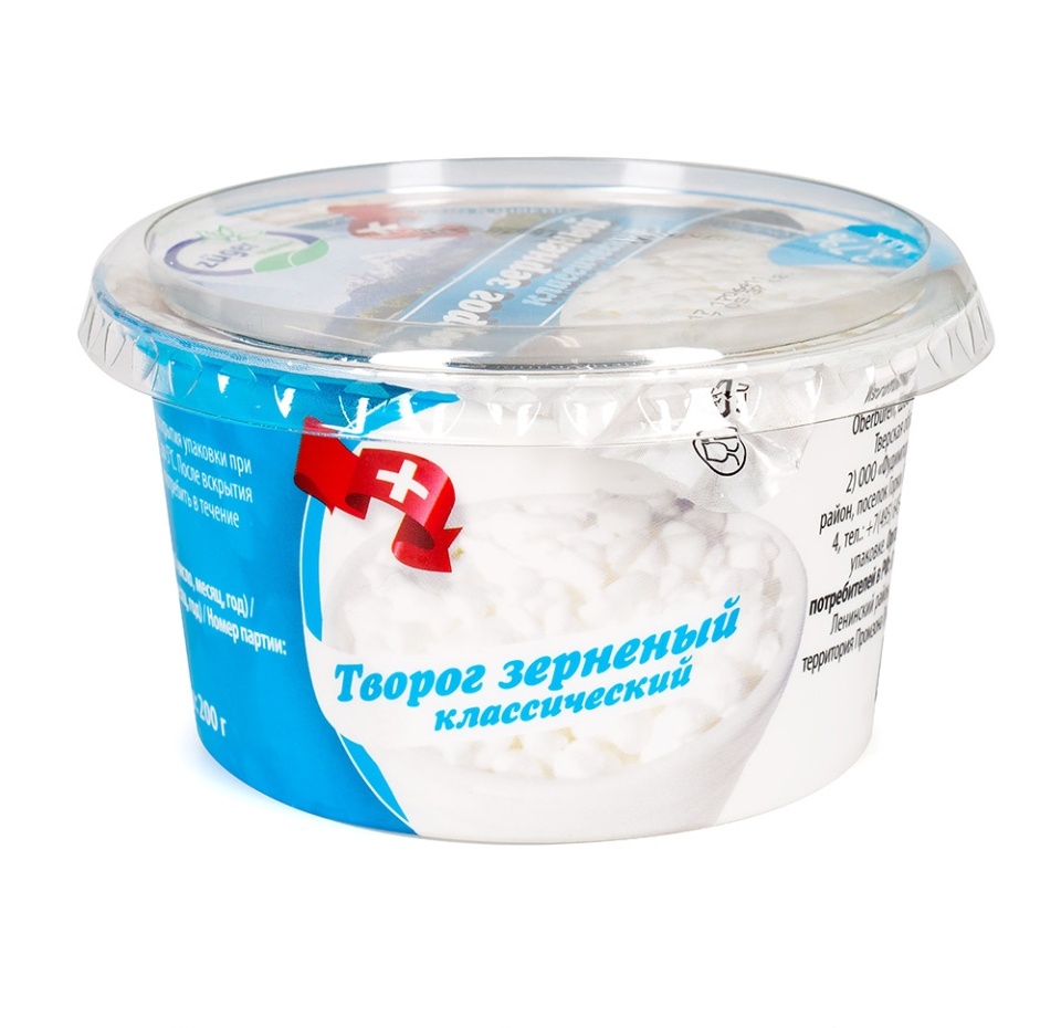 

Творог Zuger зерненый 3,7% классический 200 г, Швейцария