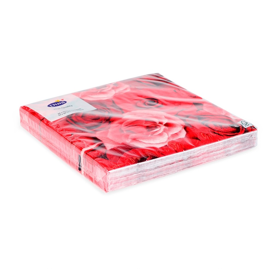 

Салфетки Duni Romance размер 33х33 см трехслойные, дизайн в ассортименте, 20 шт в упаковке