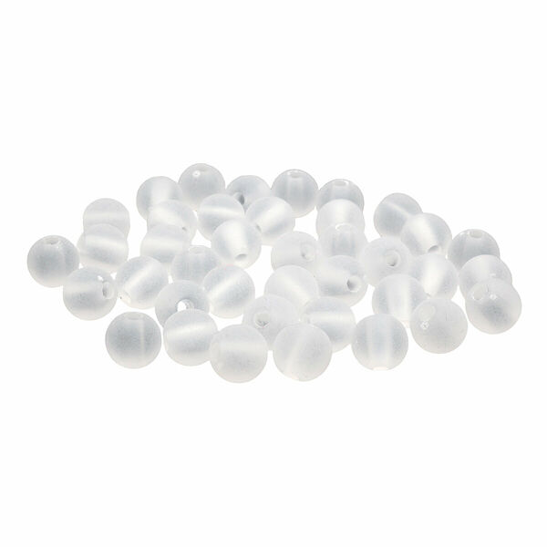 Бусины полупрозрачные 2008 матовые, 8мм, 20гр (70+/-4шт) Astra&Craft(033 прозрачный)