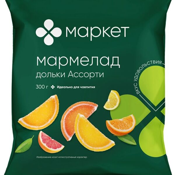 Мармелад Маркет Дольки Ассорти 300г