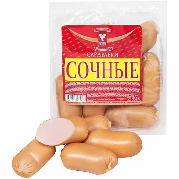 Сардельки Губкинский мясокомбинат Сочные 400 г