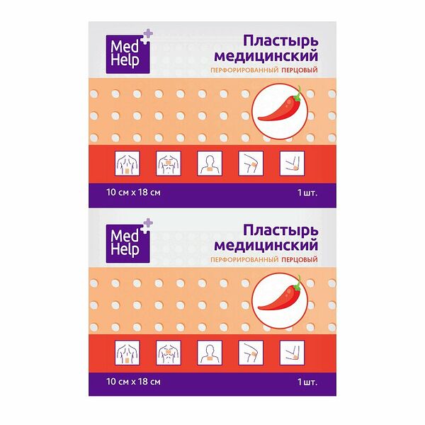 MedHelp 1 шт пластырь 10 см х 18 см