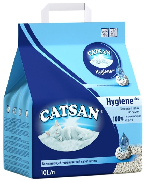 

Наполнитель для кошачьего туалета Catsan Plus гигиенический впитывающий 10 л 4.83 кг