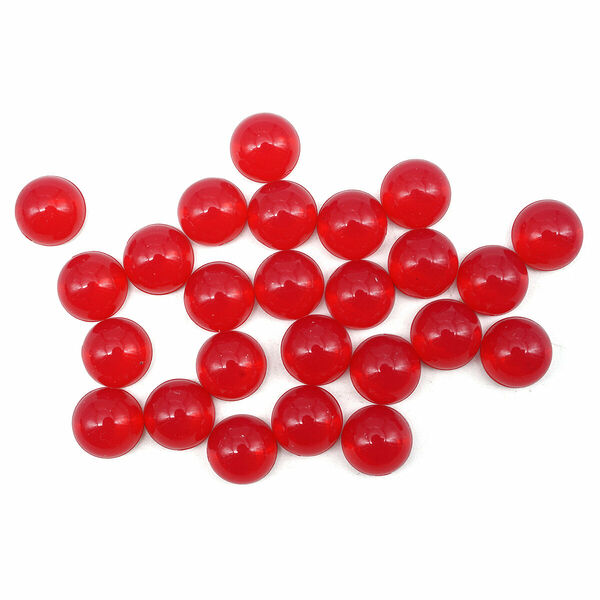 Полубусины желейные 8мм, 25шт/упак, Astra&Craft(J8 красный)