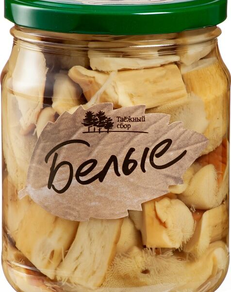 Грибы белые Кедровый Бор маринованные резаные 500г