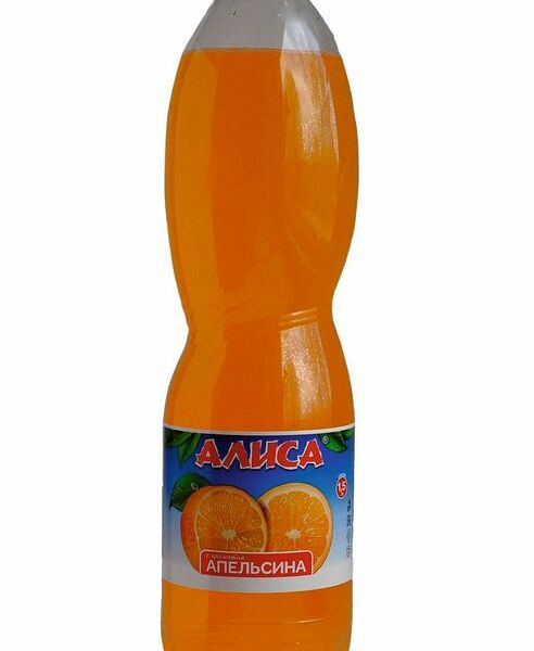 Напиток АЛИСА с ароматом апельсина газированный, 1.5л