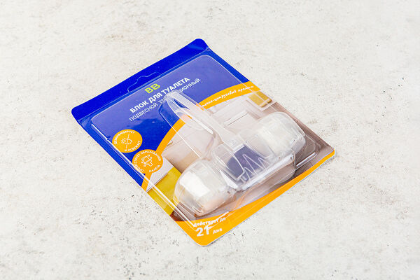 Блок для туалета подвесной трёхсекционный (цветочно-цитрусовый)