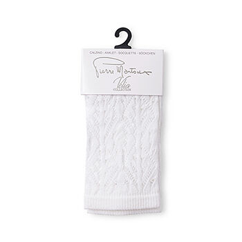 Носки женские Pierre Mantoux Calzino herb цвет 1000 bianco, размер 3-4, Италия