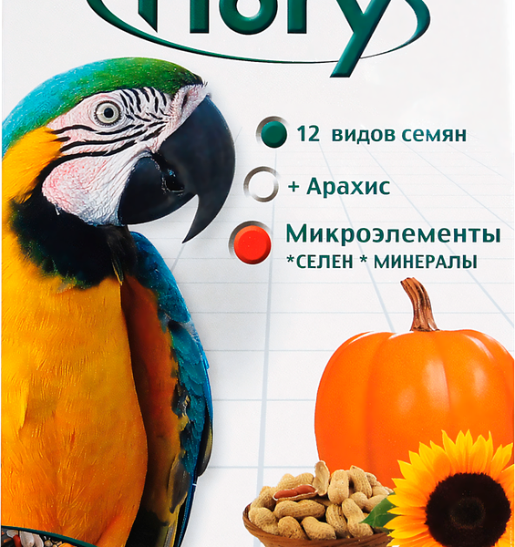 Корм для крупных попугаев FIORY Pappagalli