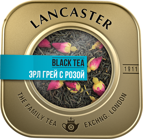 

Черный чай Lancaster Эрл Грей с розой листовой