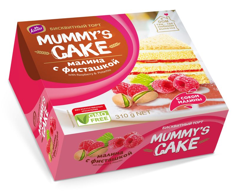 

Торт Konti Mummy's Cake Малина с фисташкой 310 г