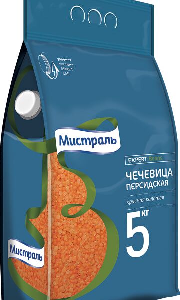 Чечевица Мистраль красная колотая Персидская 5кг