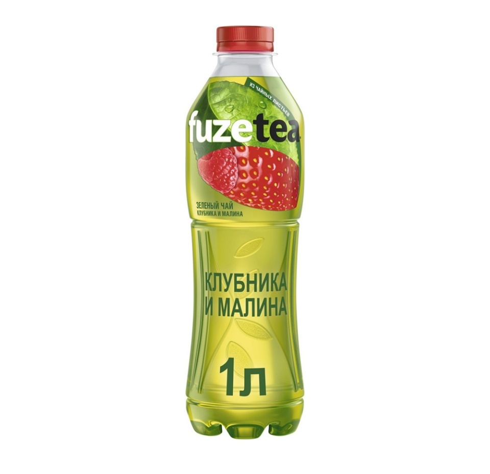 

Холодный чай Fuzetea зелёный со вкусом Клубника-Малина 1 л, Россия