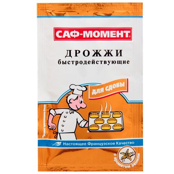 Дрожжи Саф-момент для сдобы с ароматом Ванили быстродействующие