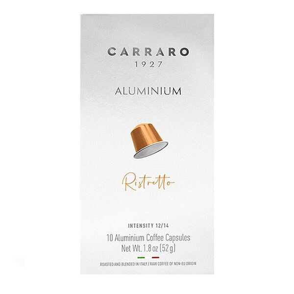 Кофе молотый в алюминиевых капсулах Carraro Ristretto 55г, Италия