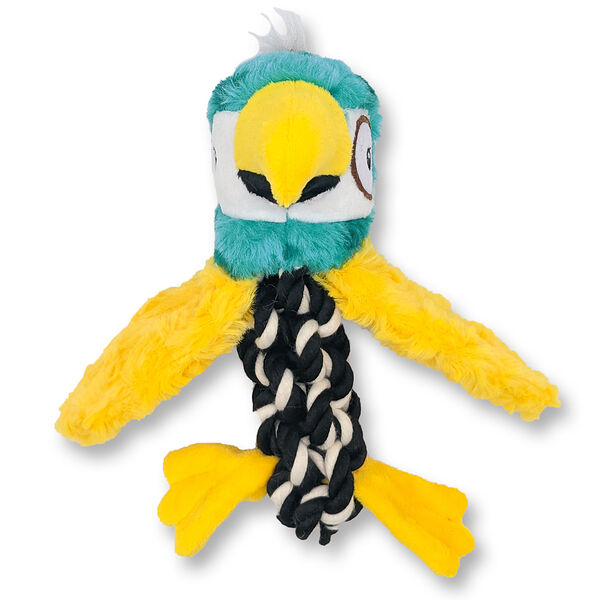 Elder Club игрушка для собак попугай с канатом 20 см