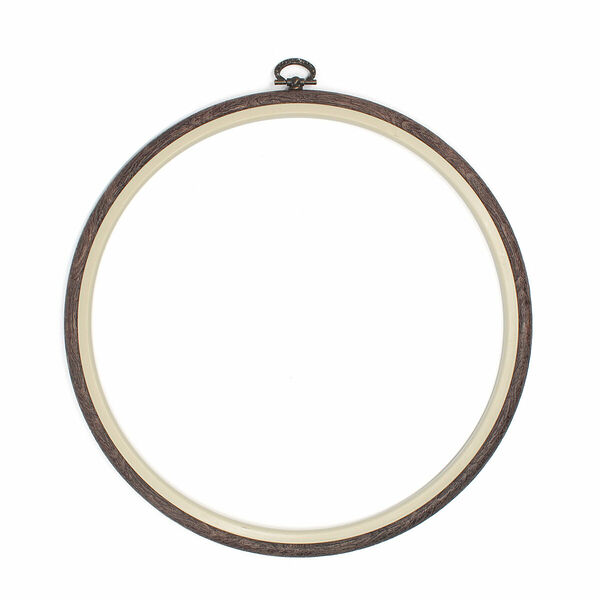 230-5 Пяльцы-рамка пластиковые под дерево d 24,5см, Nurge