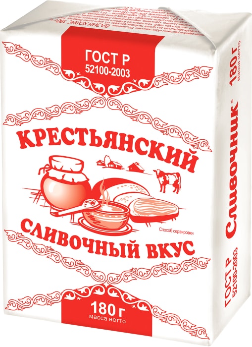 

Спред растительно-жировой Сливочник Крестьянский 60% 180 г